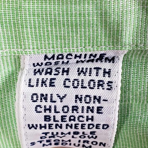 Polo Ralph Lauren Shirt Men's Size Medium M Oxford Green Solid Button Down LS - Picture 8 of 10